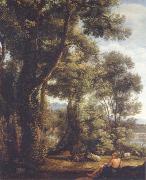 Claude Lorrain Landscape with a goatherd and goats oil painting artist